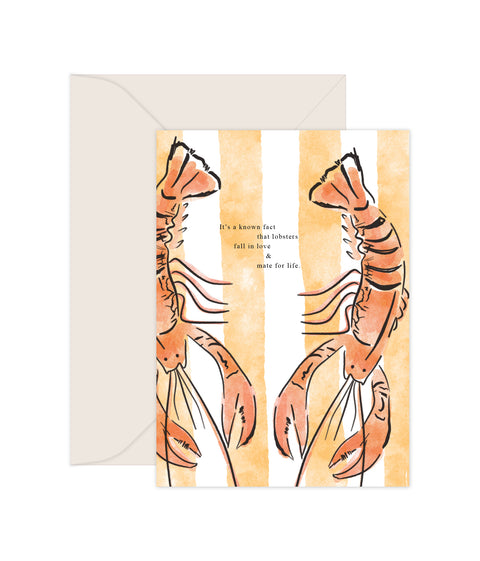 Lobsters in love - Greeting Card