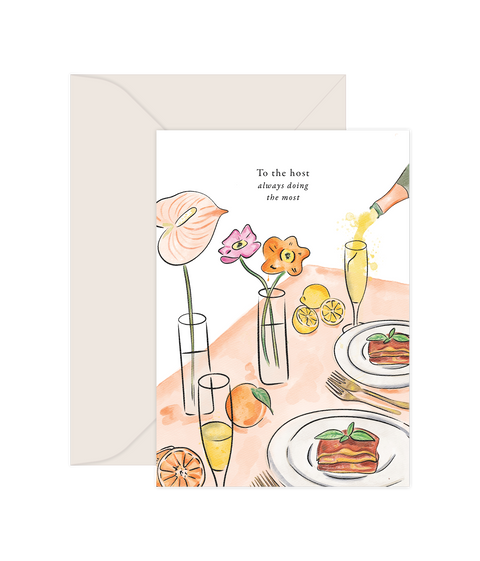 To the host - Greeting Card