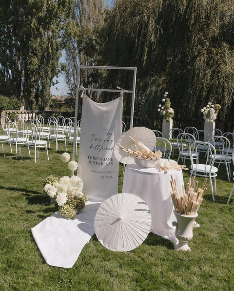 White Blossie Stand Launceston Hire