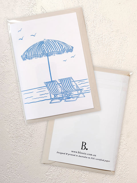 By the Beach - Greeting Card