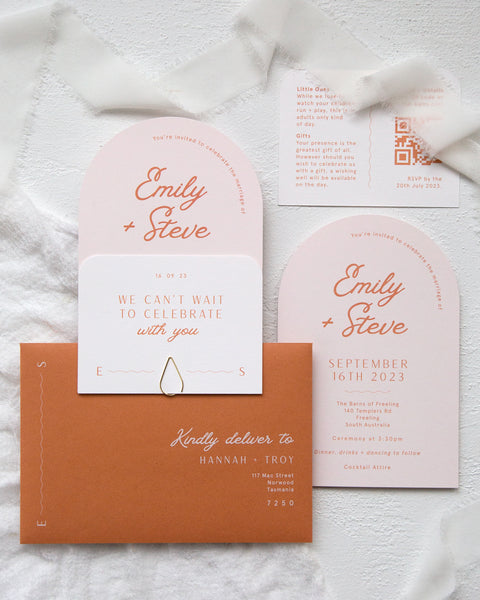 Blossie Traditional Invitation Layered Australia