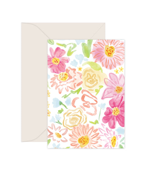 Flirty Florals - Greeting Card