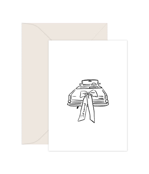 Just Married - Greeting Card