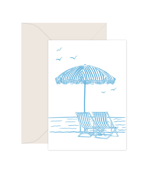 By the Beach - Greeting Card