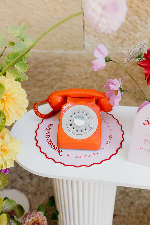 Audio Guest Book Placemat