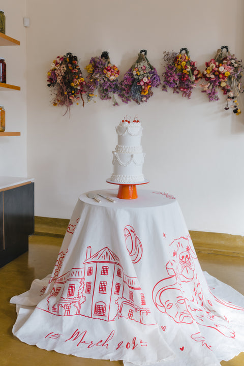 Custom Linen Agrarian Kitchen Hobart By Blossie Australia