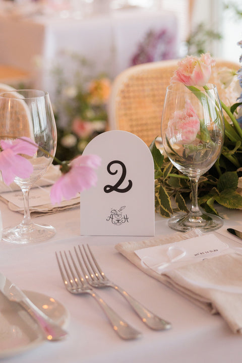 Custom Table Numbers for Wedding Australia 